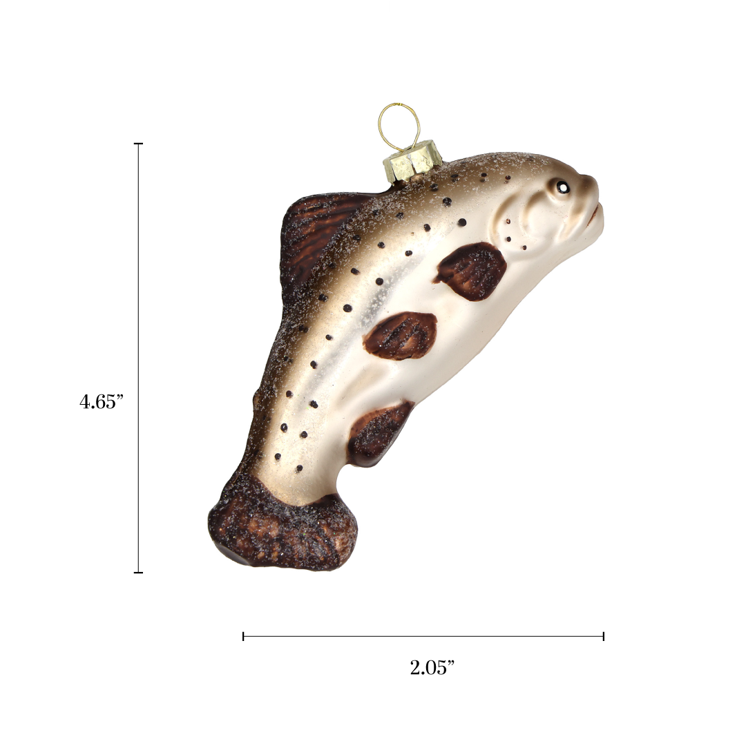 Fish Christmas Ornament Glass Funny 2025