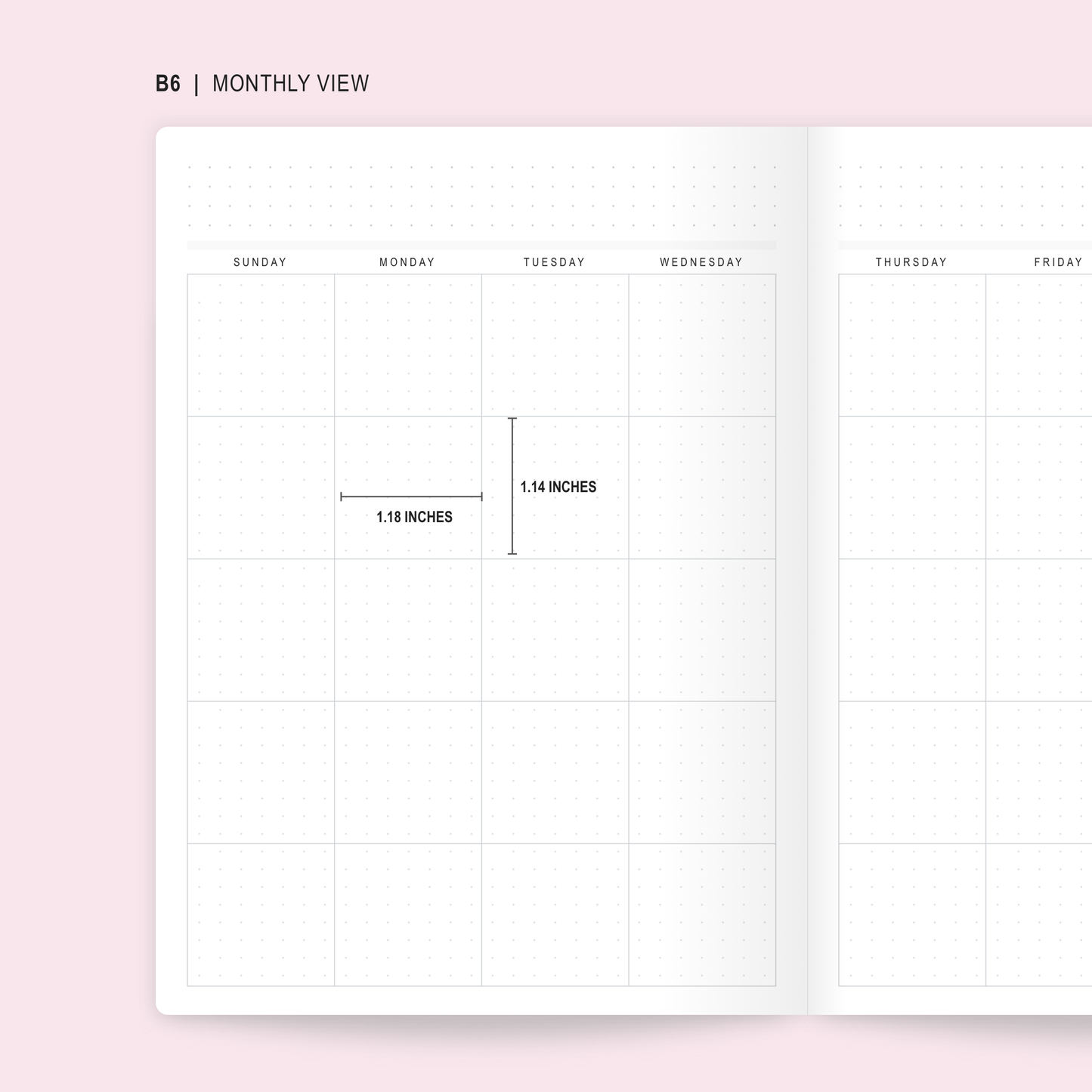 Undated Weekly Vertical Planner - Soy Milk - B6 (Half Year)