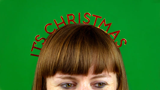 Red Christmas Headband | Stocking Stuffer Gifts |