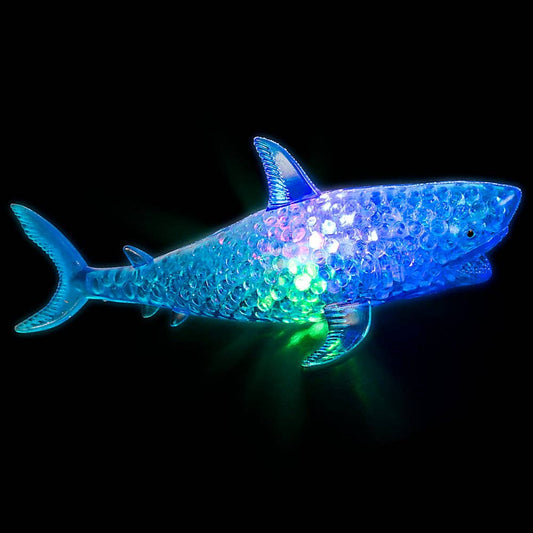 7.5" LIGHT-UP SQUEEZY BEAD SHARK