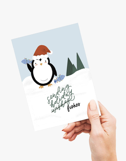 Holiday Wishes & Fishes - Christmas Greeting Card