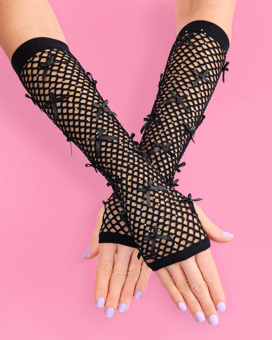 Fishnet Bow Gloves, Bride To Be, Birthday Decor