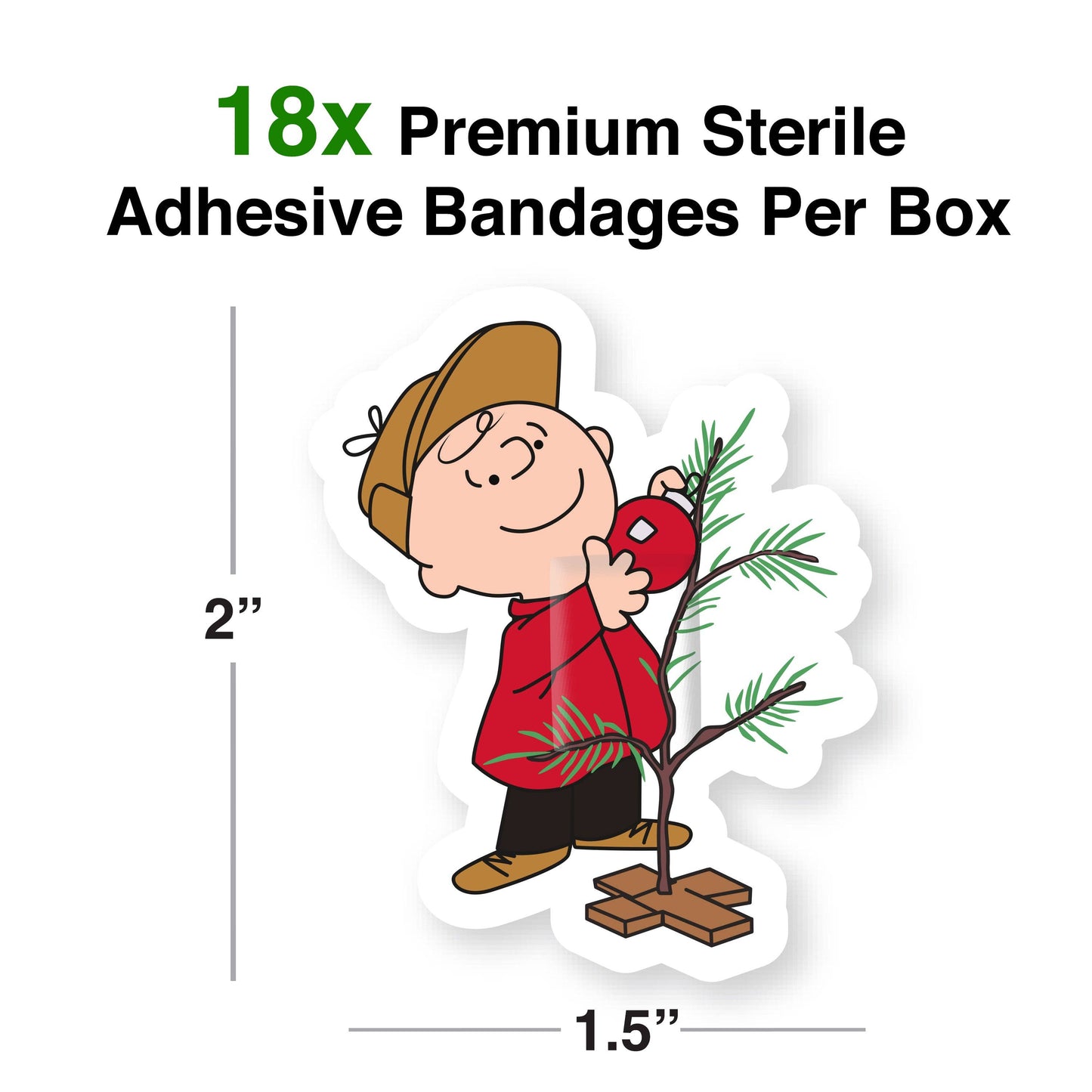 Peanuts A Charlie Brown Christmas Adhesive Bandages
