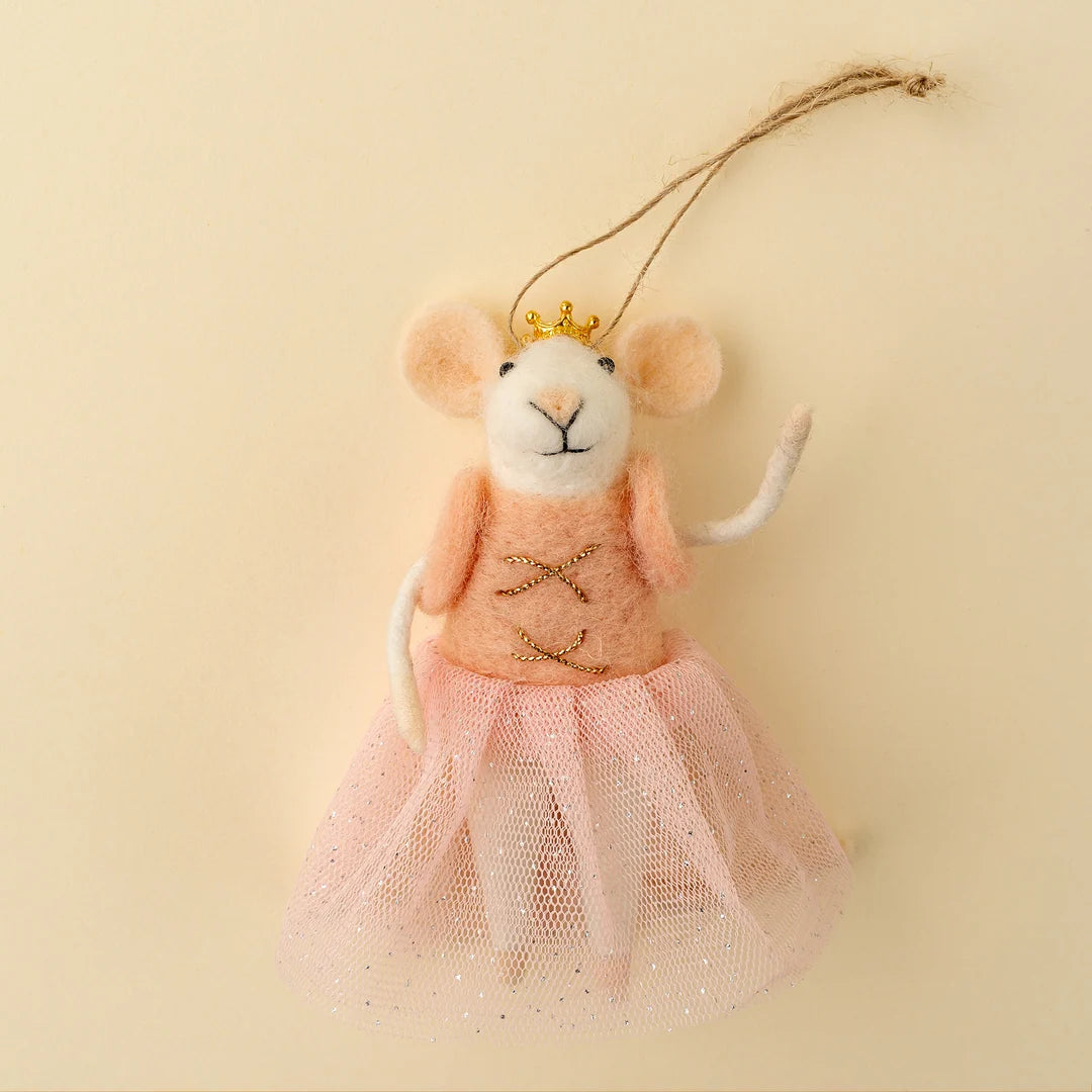 Felt Mice Ornament: Sugarplum Shiloh Mouse Holiday Ornament