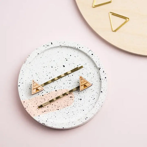 Wooden Teepee Hair Slides - Front & Company: Gift Store