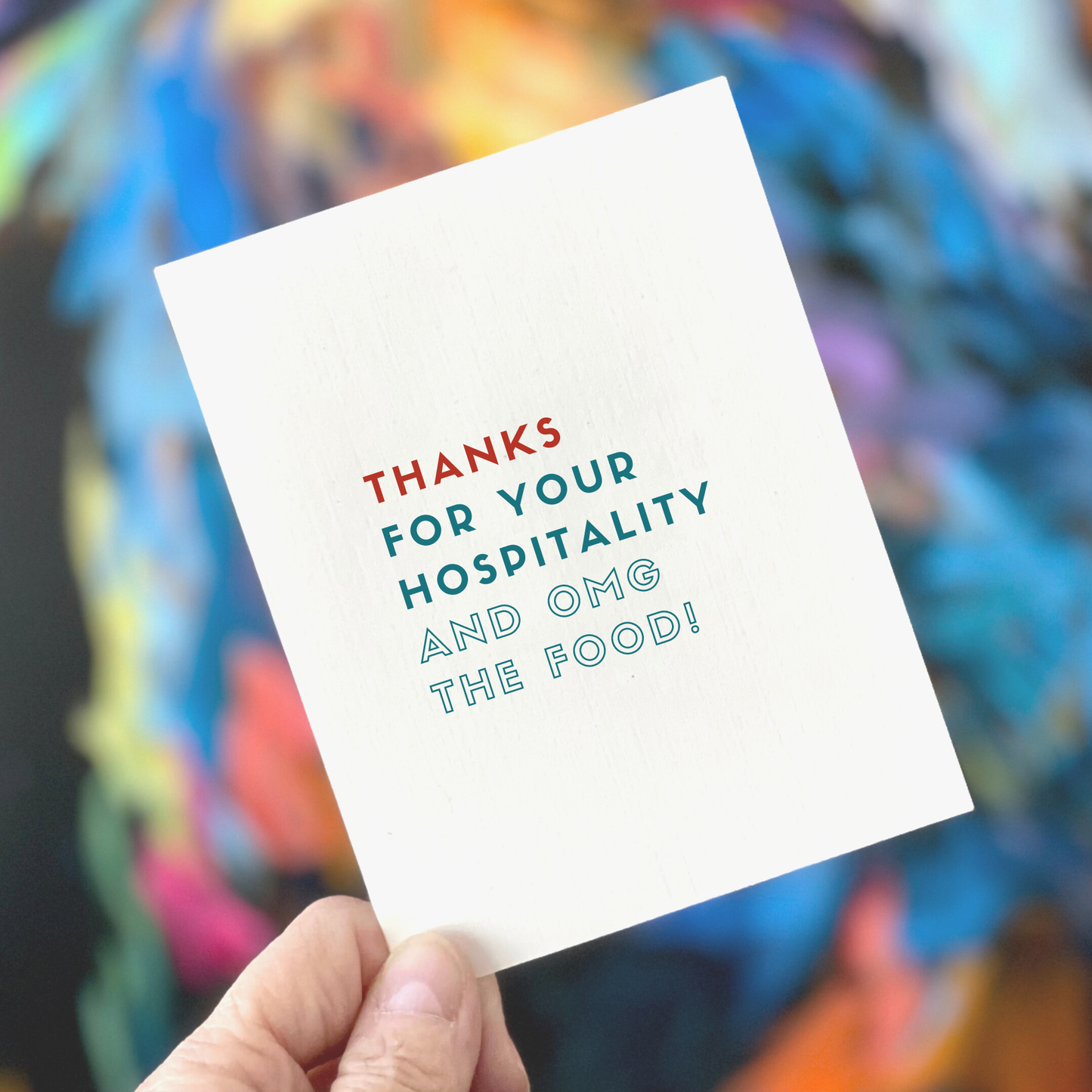 Thanks for your hospitality and OMG the food!