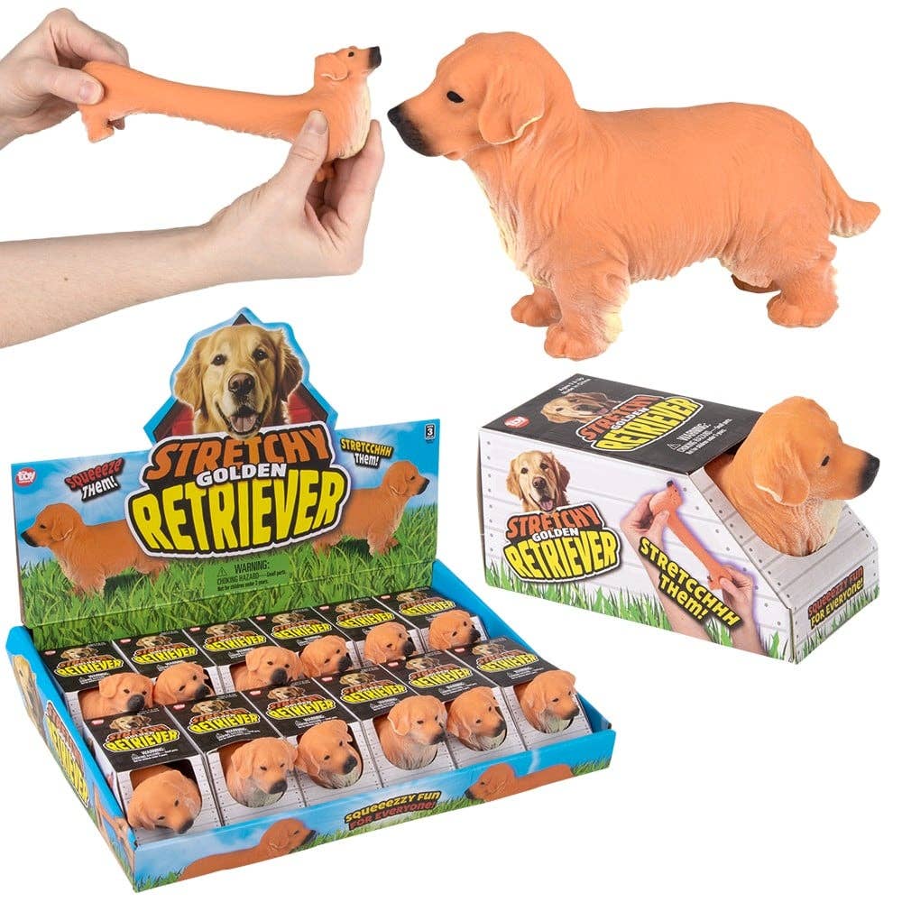 Stretchy Golden Retriever 5.25"