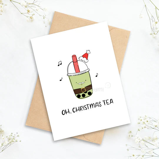 Oh Christmas Tea Greeting Card