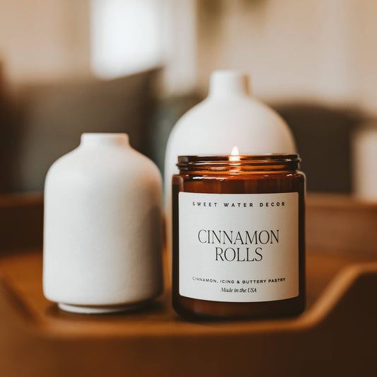 Cinnamon Rolls 9 oz Soy Candle - Fall Home Decor & Gifts