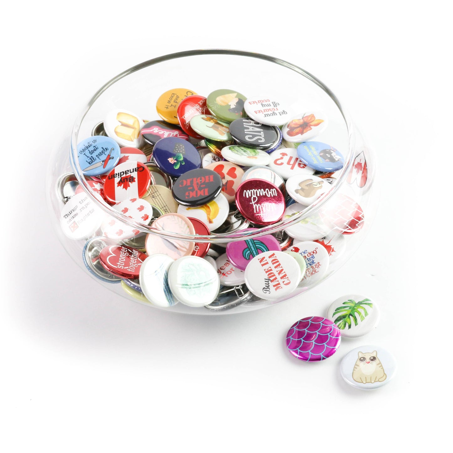Support Canada, Buy Made in Canada Buttons Assorted