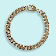 Load image into Gallery viewer, Heavy Gold Curb Chain Bracelet
