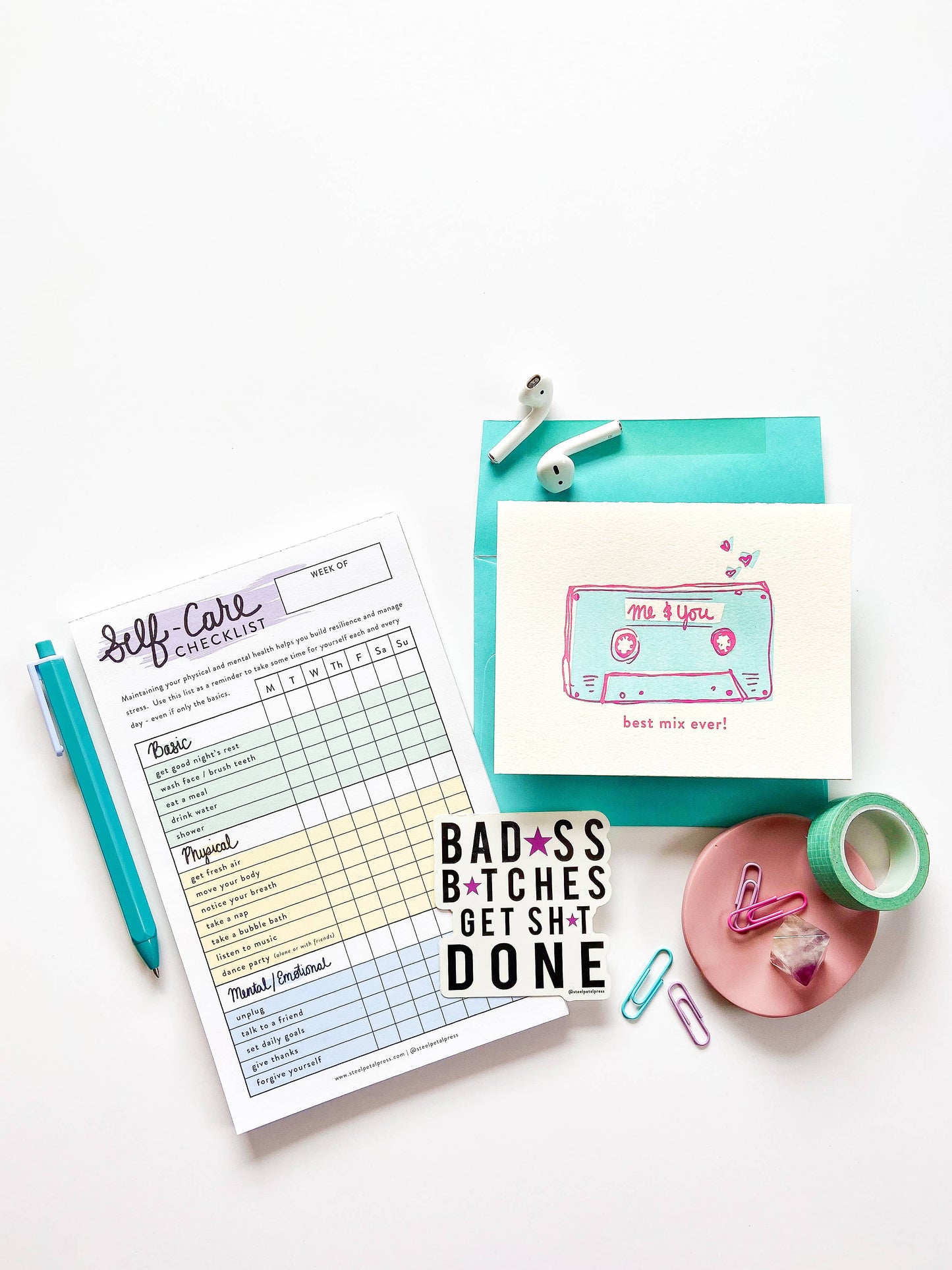 Notepad - Self Care Checklist