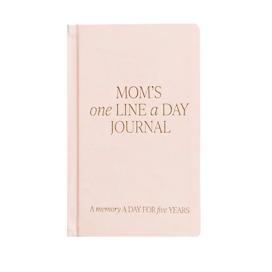 Mom's One Line A Day Leather Journal - Mother's Day Gifts