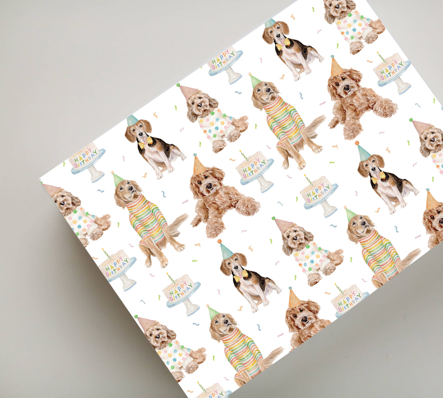 Birthday Dogs Gift Wrap