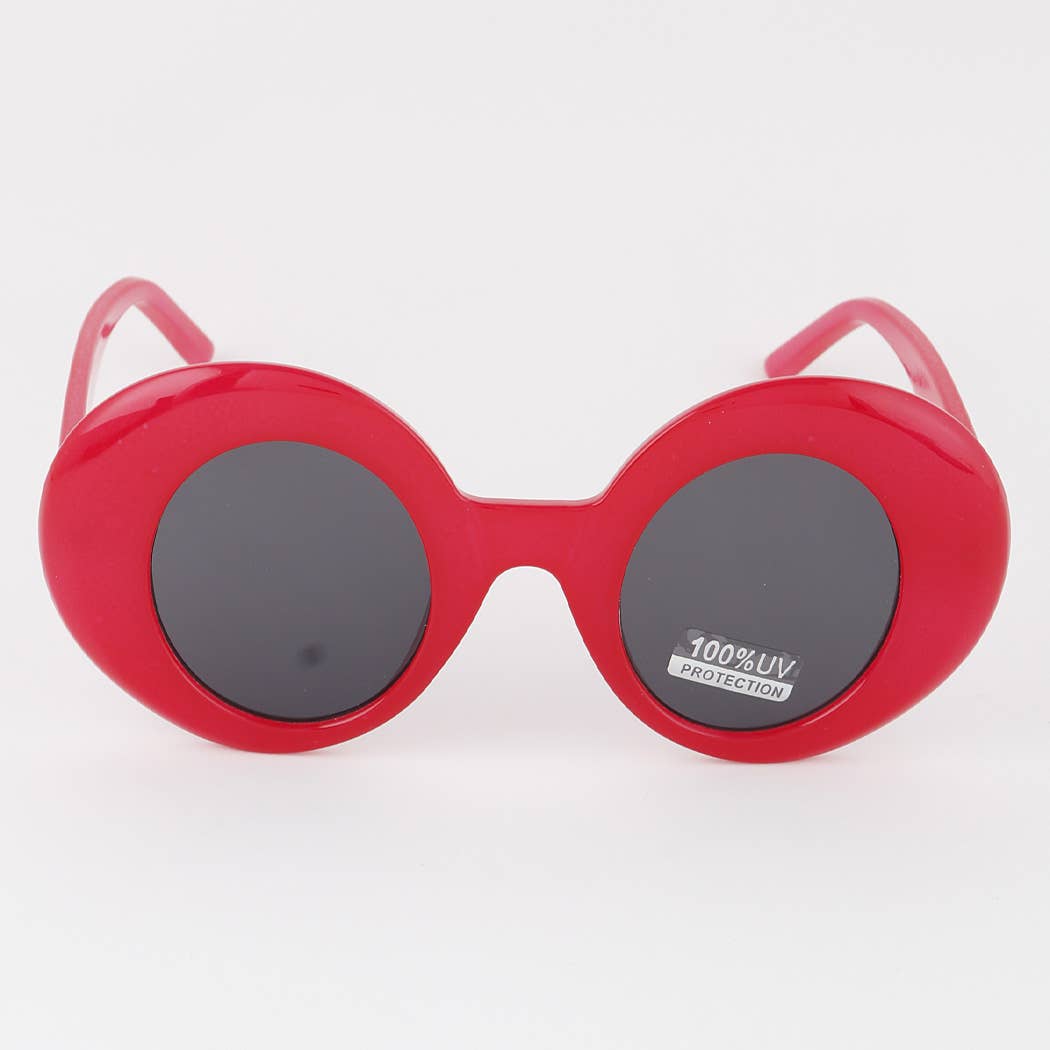 Polarized Bulky Round Sunglasses