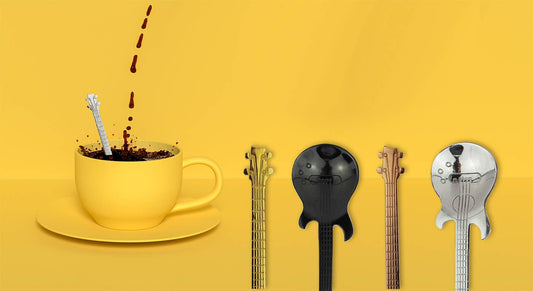Guitar coffee spoon set of 4