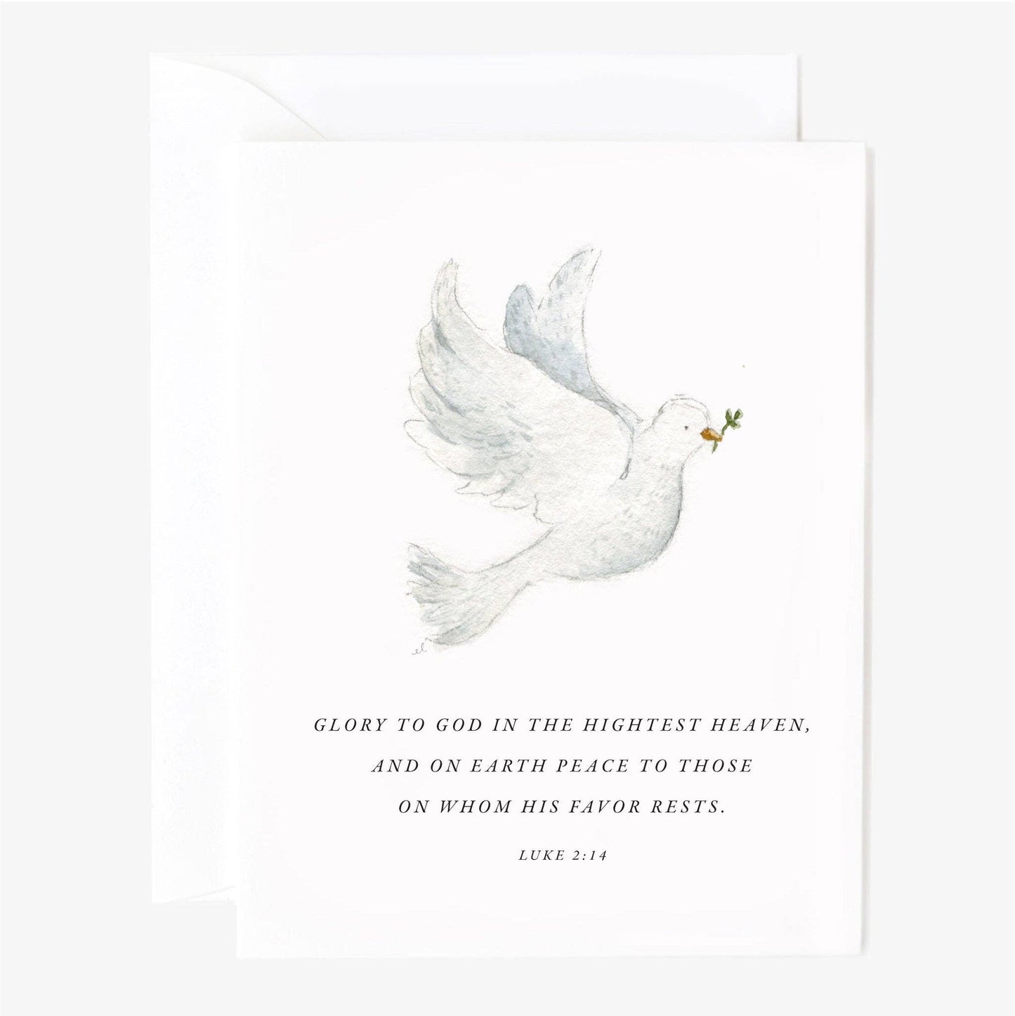 Christmas scripture notecard