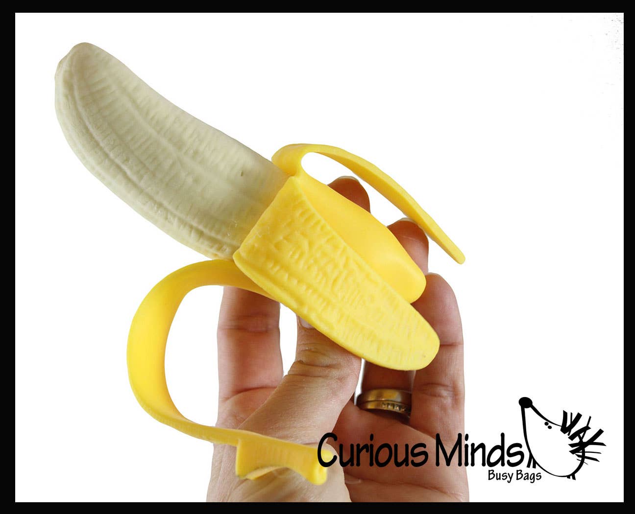 1 Realistic Stretchy Banana - Sensory, Stress, Squeeze Fidge