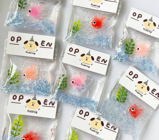 Mini Water Fish Tank Squishy Stress Relief Toy