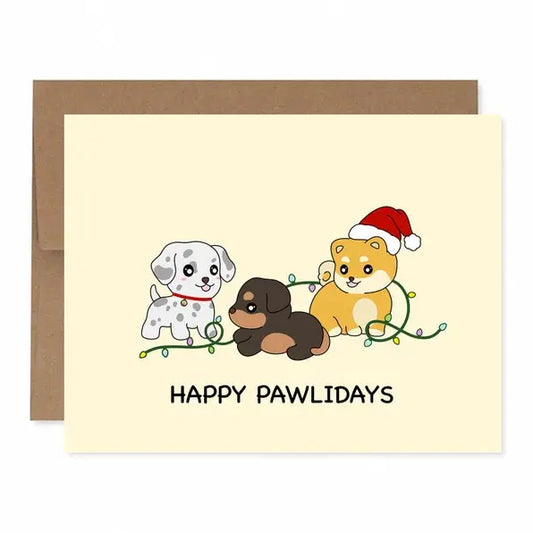 Holiday Animals Boxed Set Variety Pack of 5 Greeting Cards