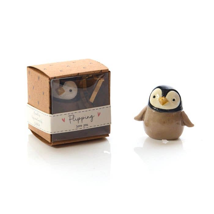 Tiny World Penguin Resin Keepsake Ornament With Gift Box **