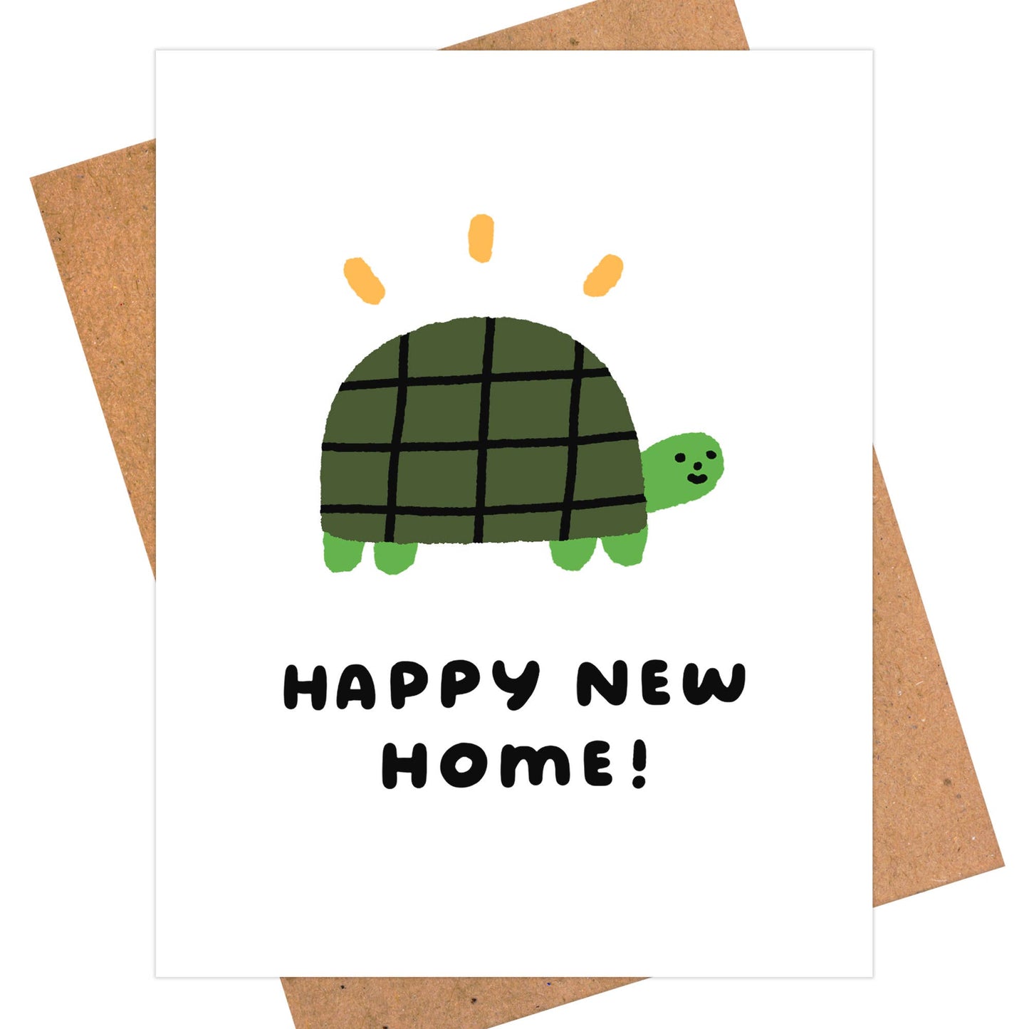 Smiley Turtle "Happy New Home" Card