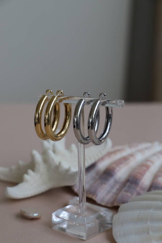COLETTE SILVER LUXE HOOPS