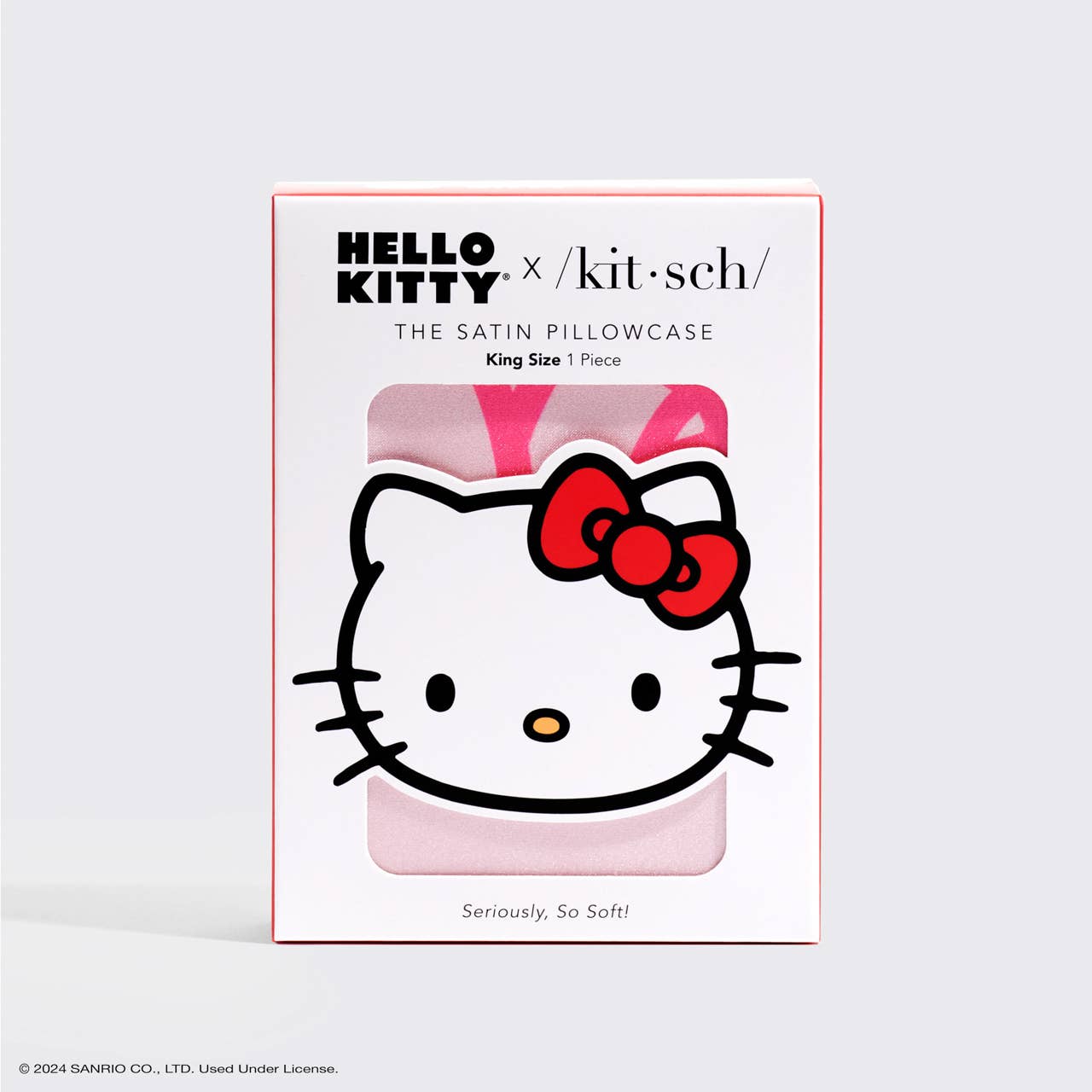Hello Kitty x Kitsch Pillowcase King - Pink Kitty Faces