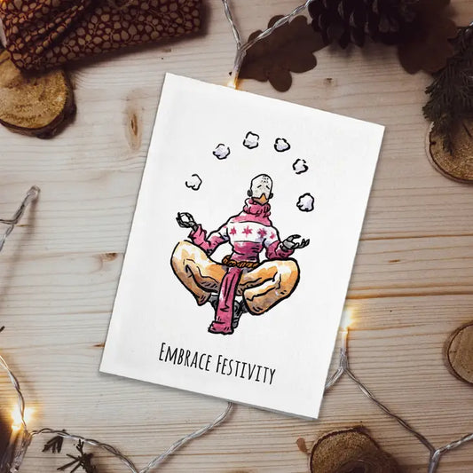 "Embrace Festivity" - Overwatch Gamer Nerdy Christmas Card