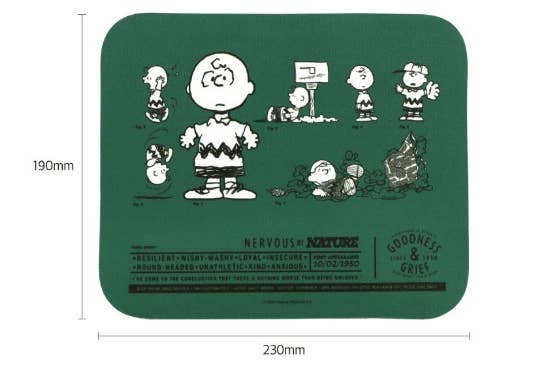 Peanuts 75th Anniversary Mouse Pad Snoopy Edition