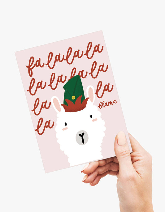 Fa La La Llama - Christmas/Holiday Greeting Card