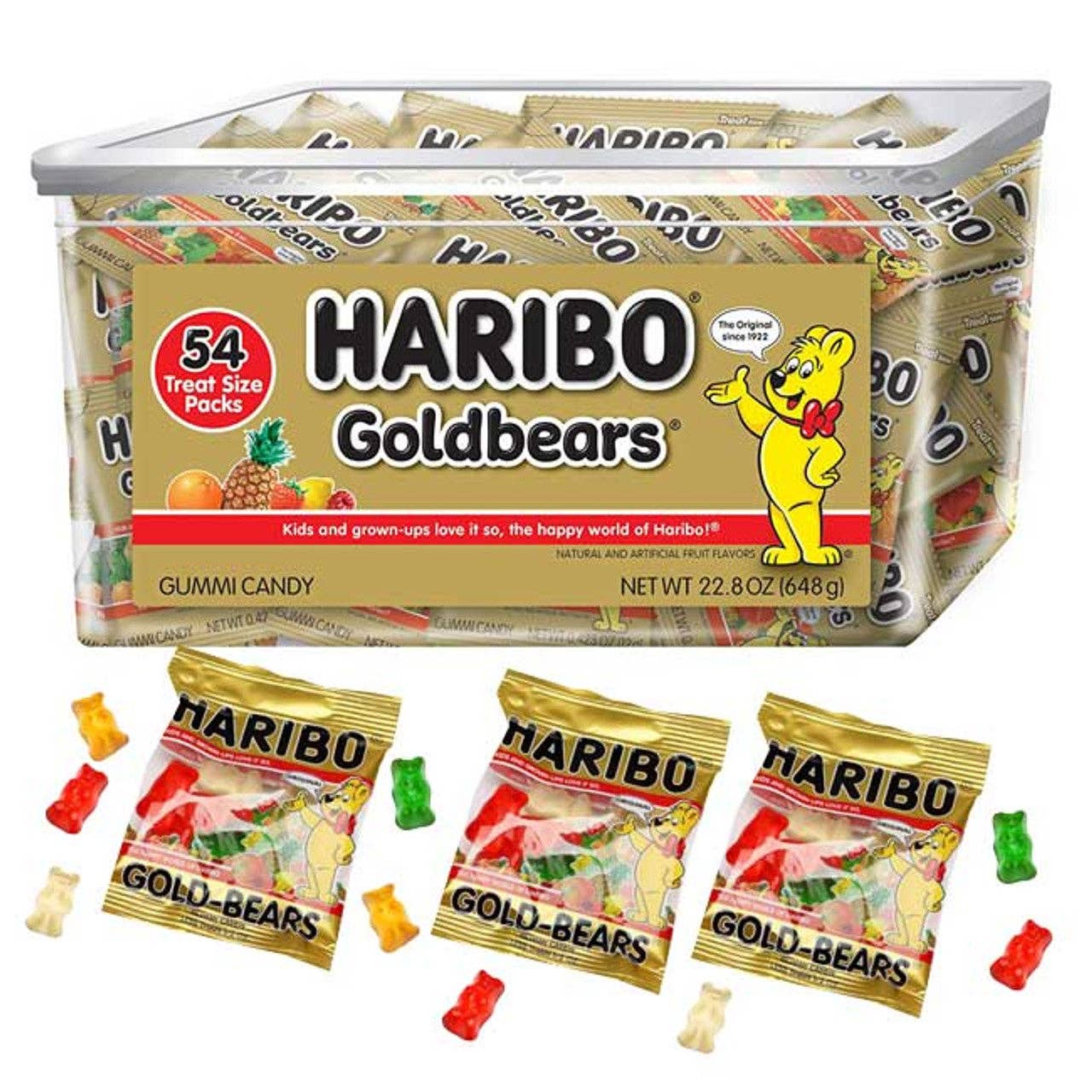 Haribo Gold Mini Packs Gummi Bears 0.5oz