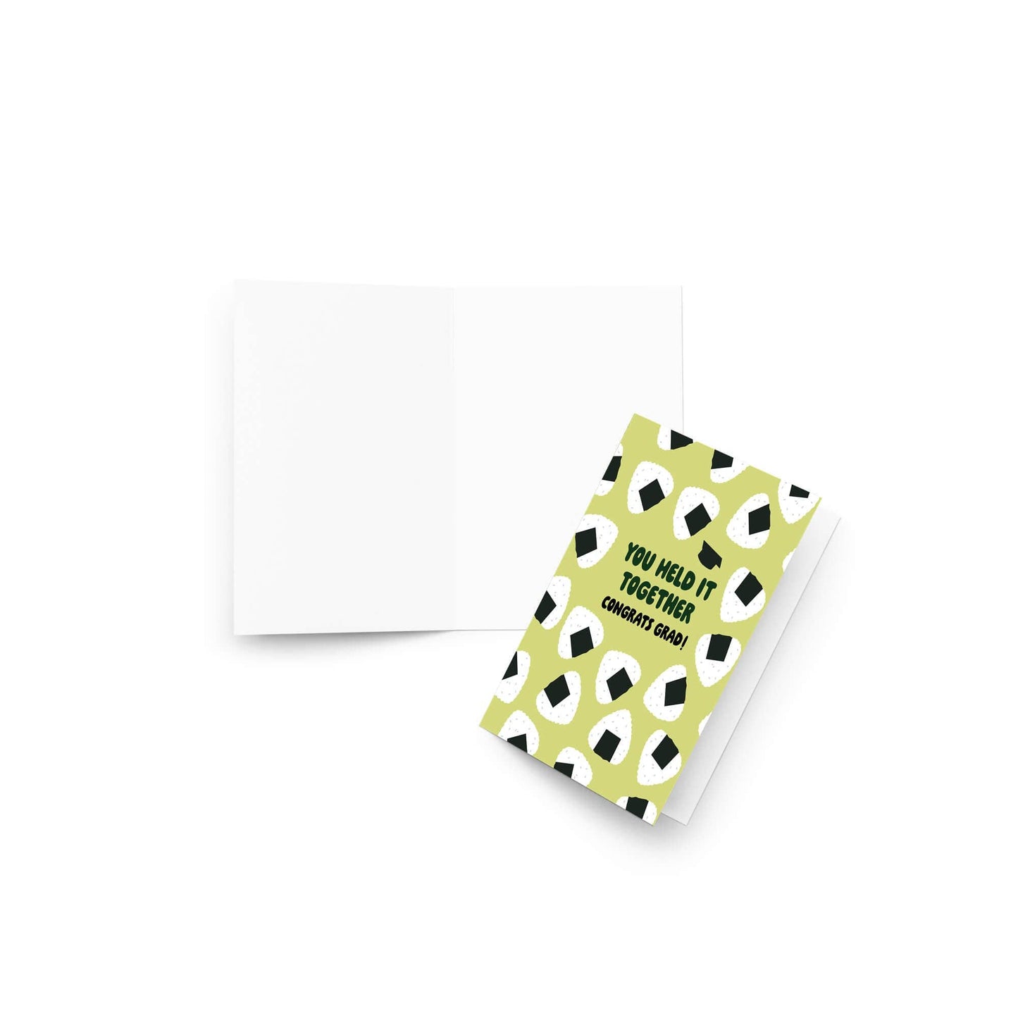 Onigiri Graduation Card | Funny Japanese Rice Ball Food Congrats