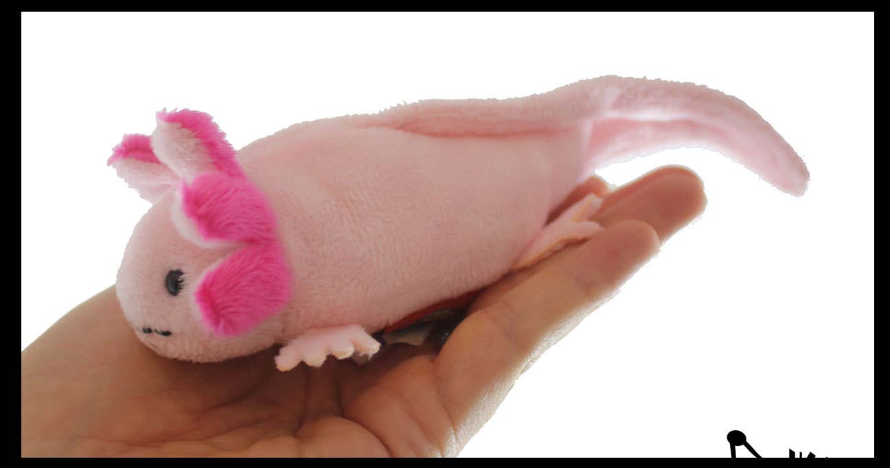 Tiny Axolotl Realistic Cute Plush Stuffed Animals