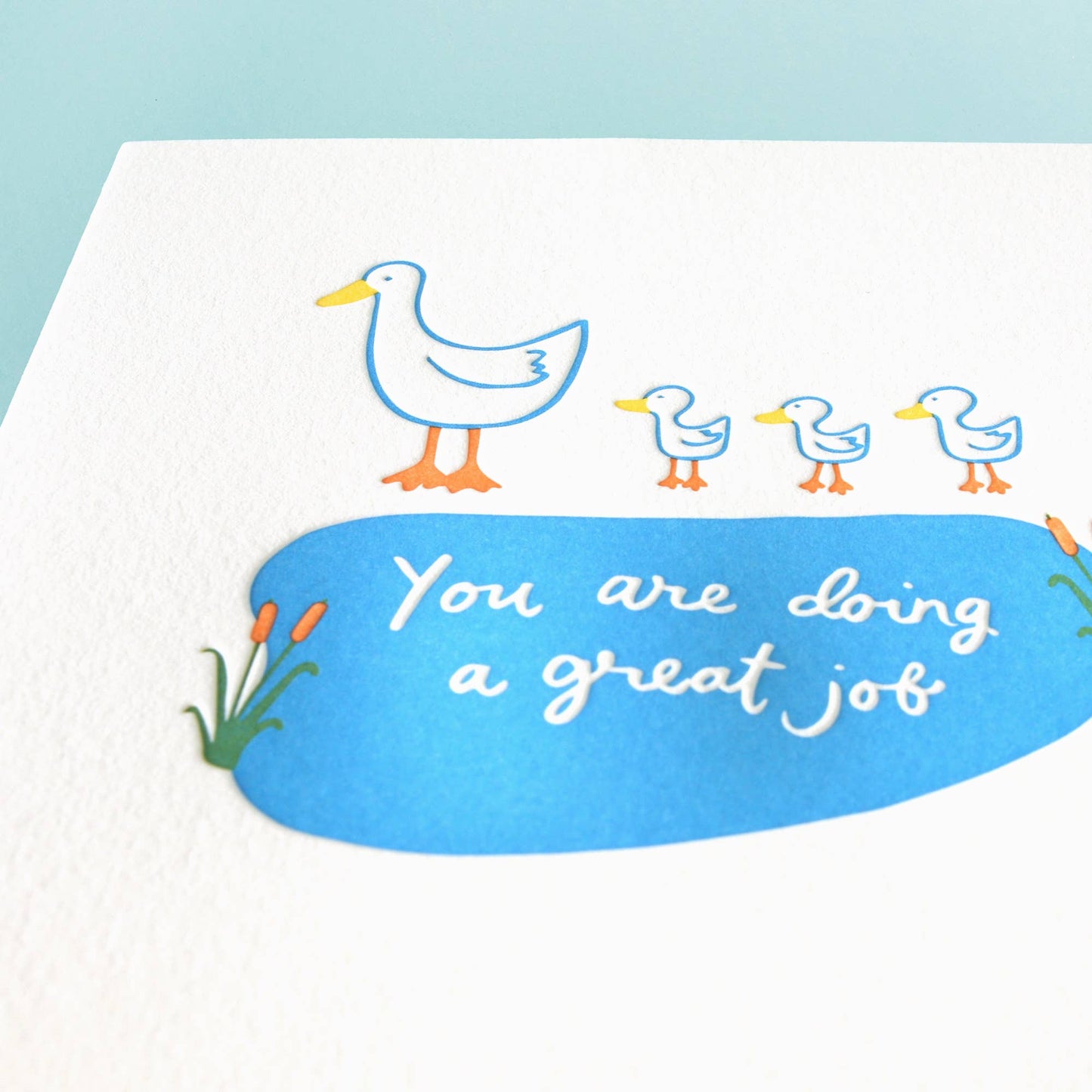 Great Job Duck - Letterpress Greeting Card