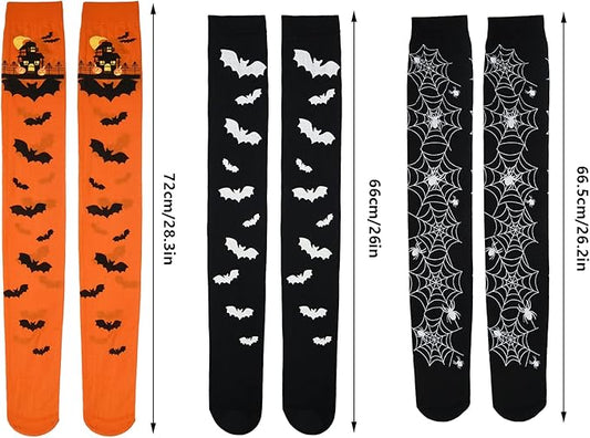 Halloween Socks Thigh High Long Stockings Over Knee