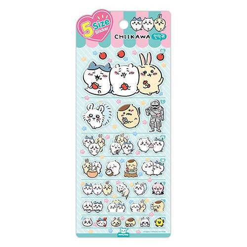 Chiikawa & Friends 5 Sizes Jelly Coating Deco Stickers