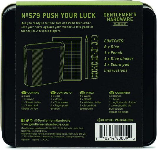 Push Your Luck Dice Game