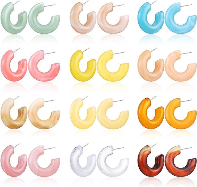 Hoops Resin Color Small