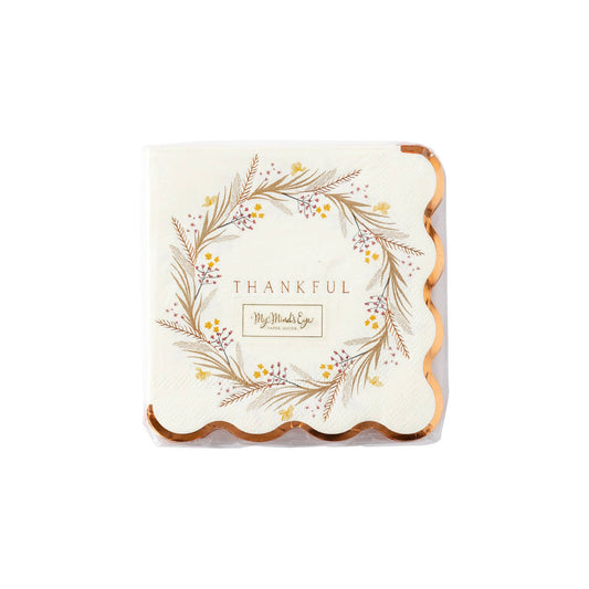 THP1132 - Thankful Wreath Napkin