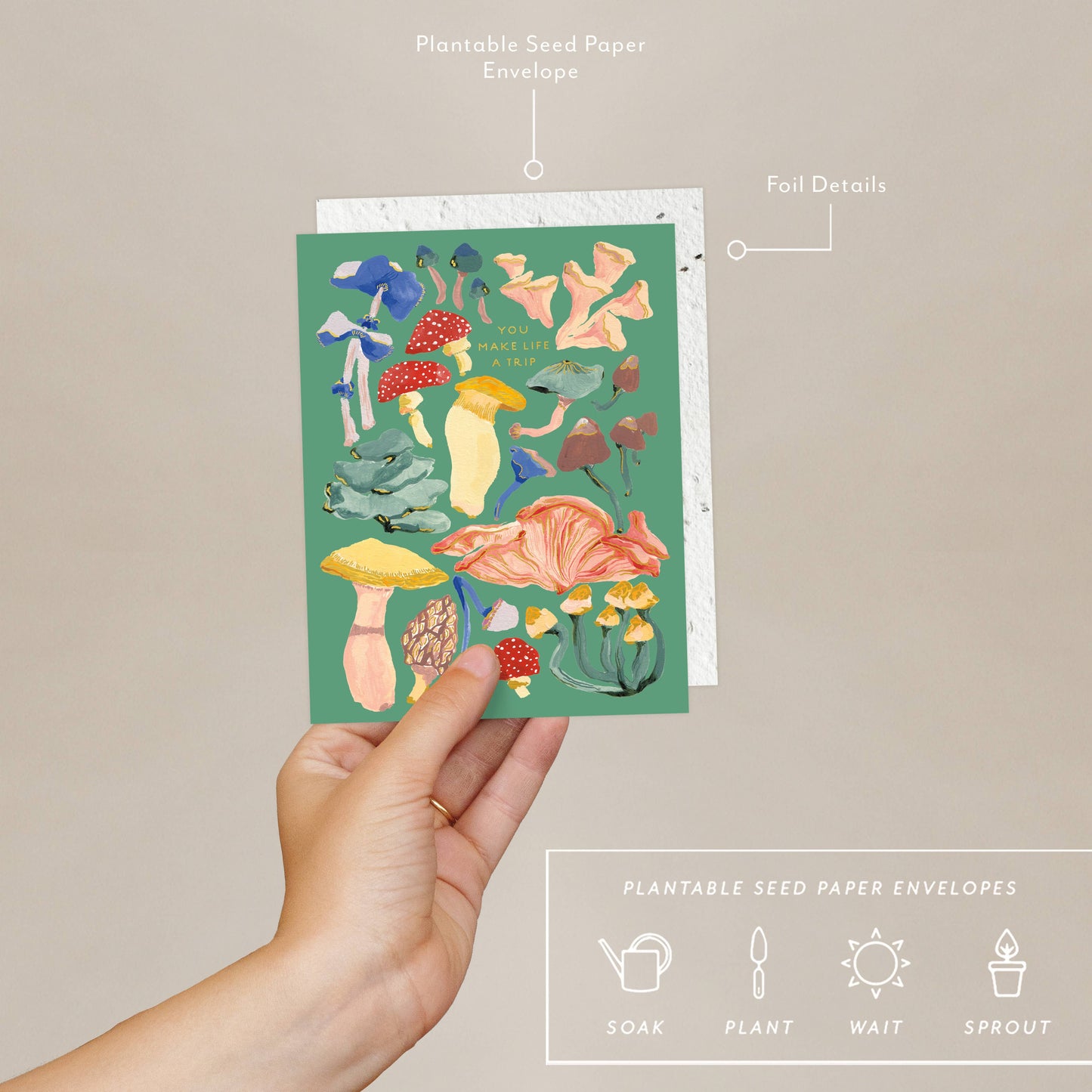 Shrooms - Love + Friendship Card