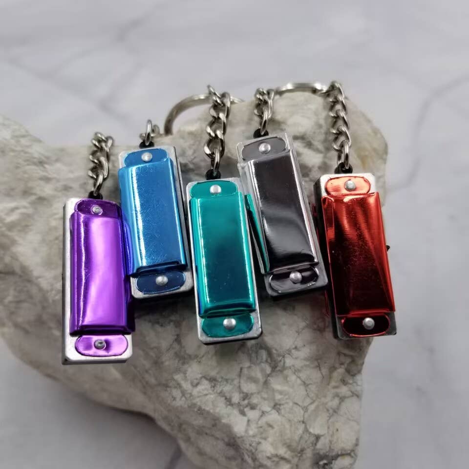 Mini Harmonica Keychain