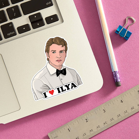 I Heart Ilya Heated Rivalry Die Cut Sticker