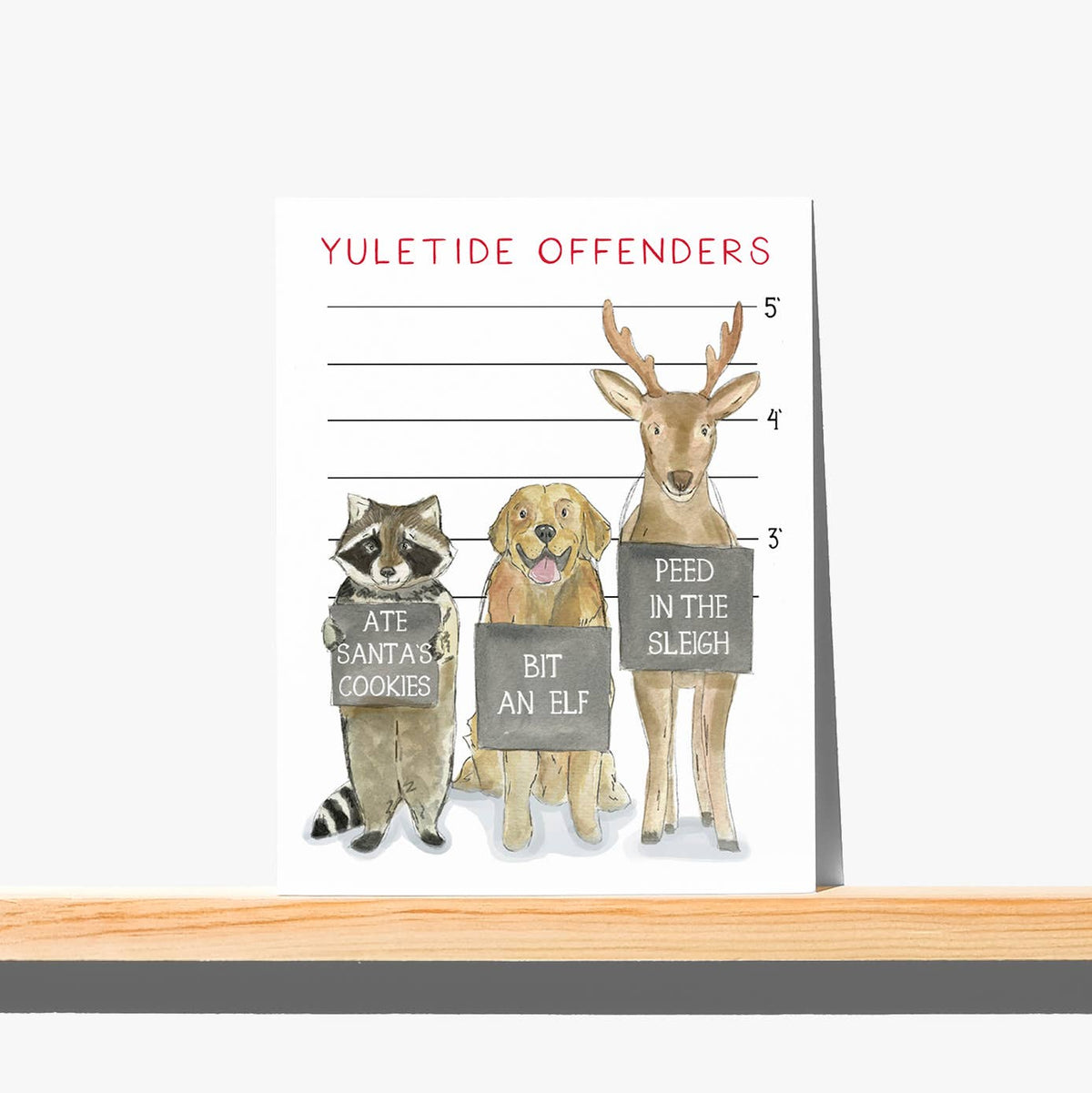 Greeting Card - Yuletide Offenders - Christmas
