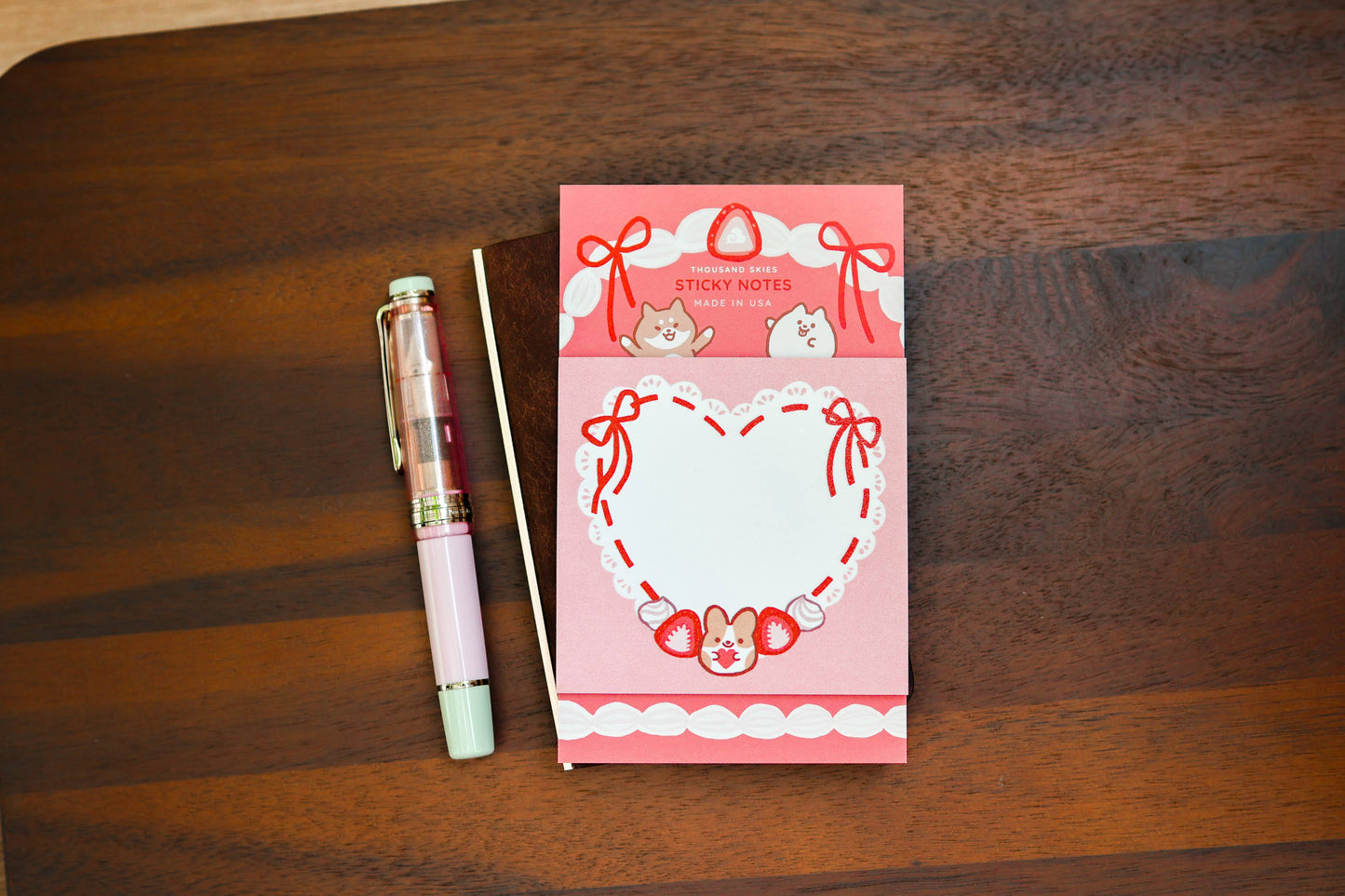 Sticky Notes - Strawberry Cream