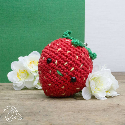 DIY Crochet Kit - Strawberry Bag Hanger