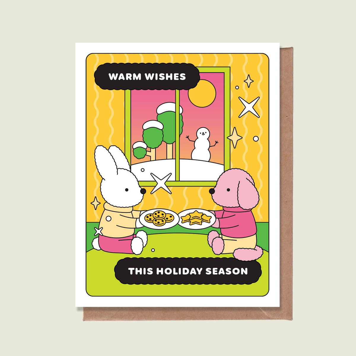 Warm Wishes This Holiday Season Cookies Greeting Card