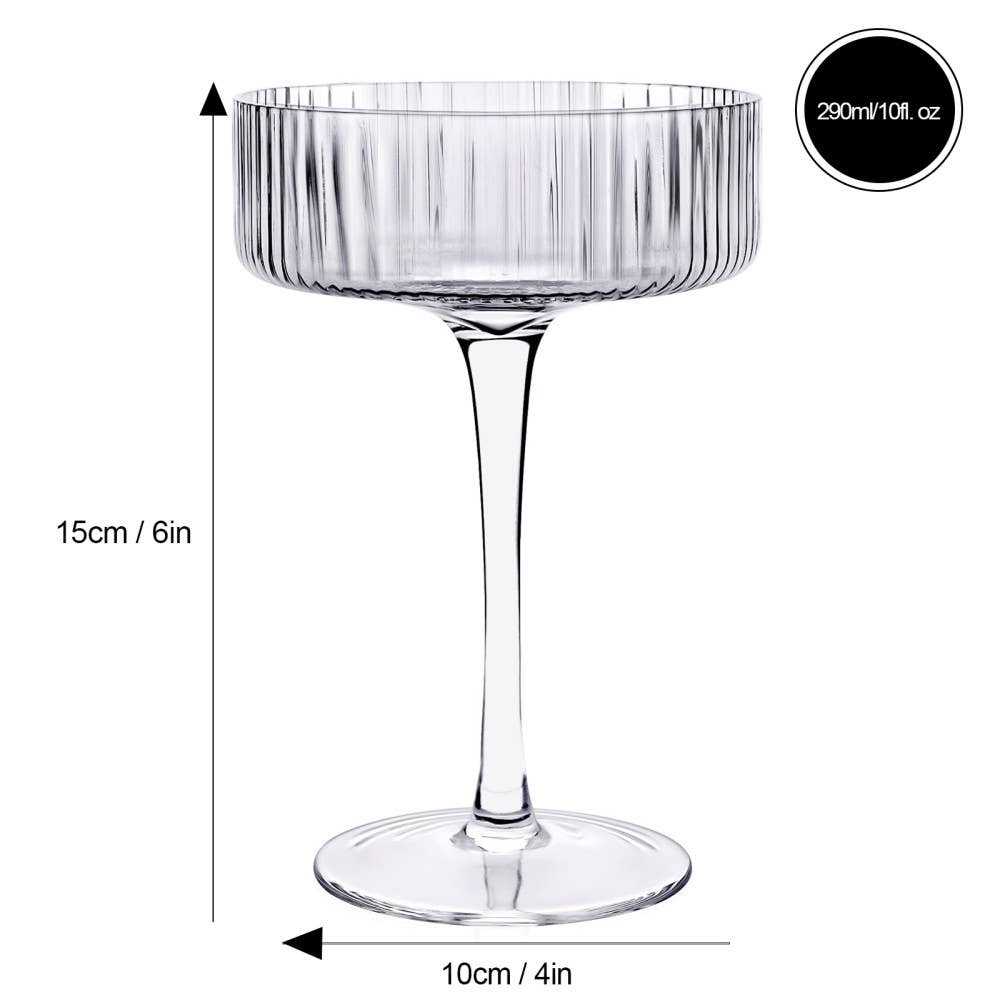 Ribbed Cocktail Coupe 290ml