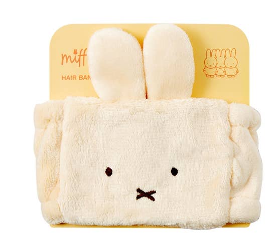 Miffy Face Velboa Soft Wash Headband- Wide Style
