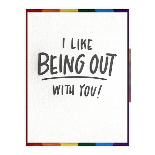 Out with You - Pride Card
